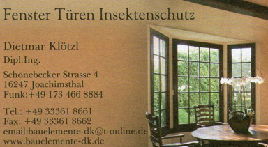 Fenster Dietmar Klötzl